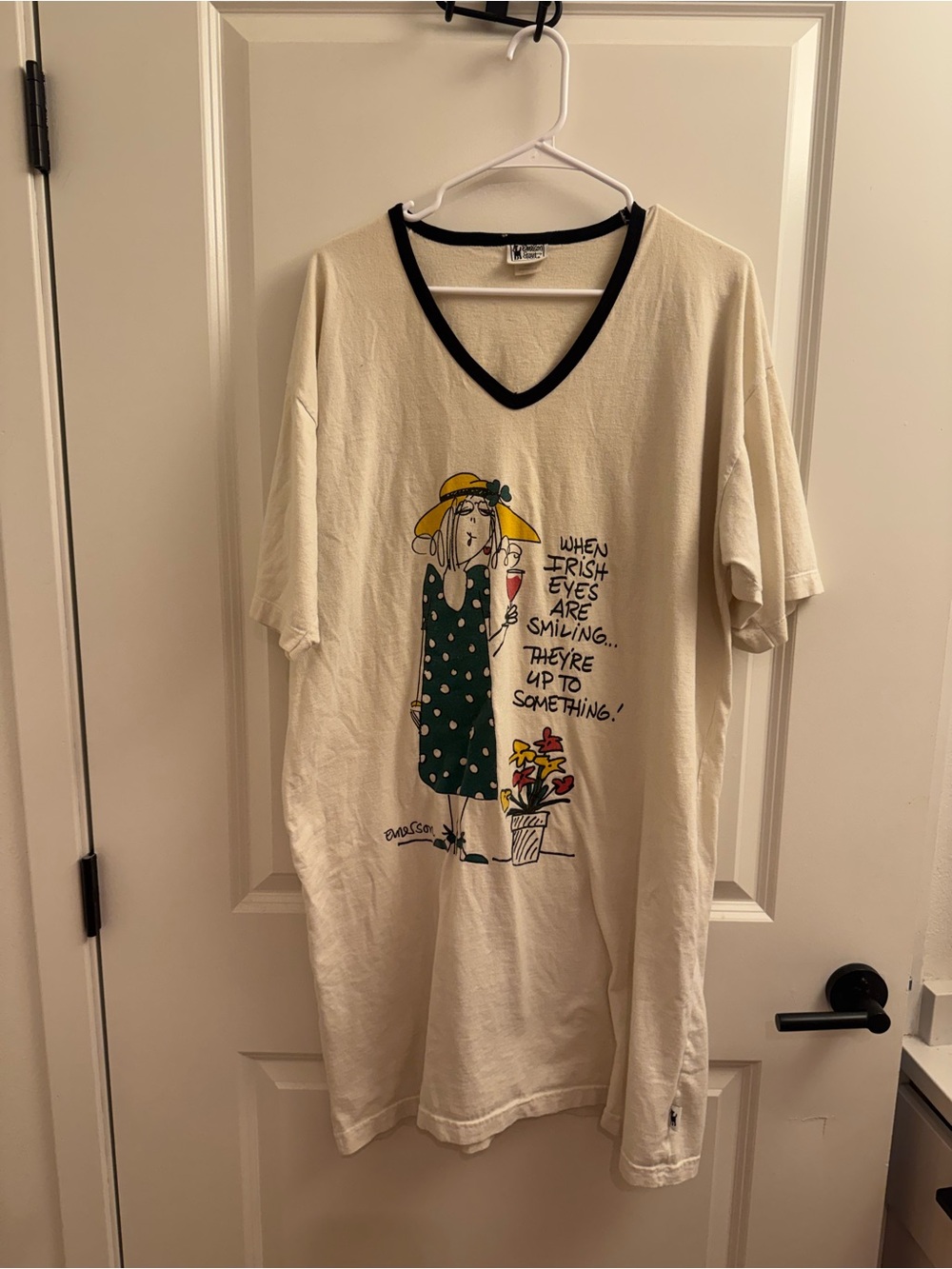 Vintage Emerson Cotton Sleep Tee OS